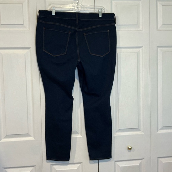 🐸 Old Navy Pop Icon Skinny Blue Denim Jeans - 18 Petite - Picture 4 of 8